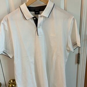 Hugo Boss Regular Fit Polo, White, Large